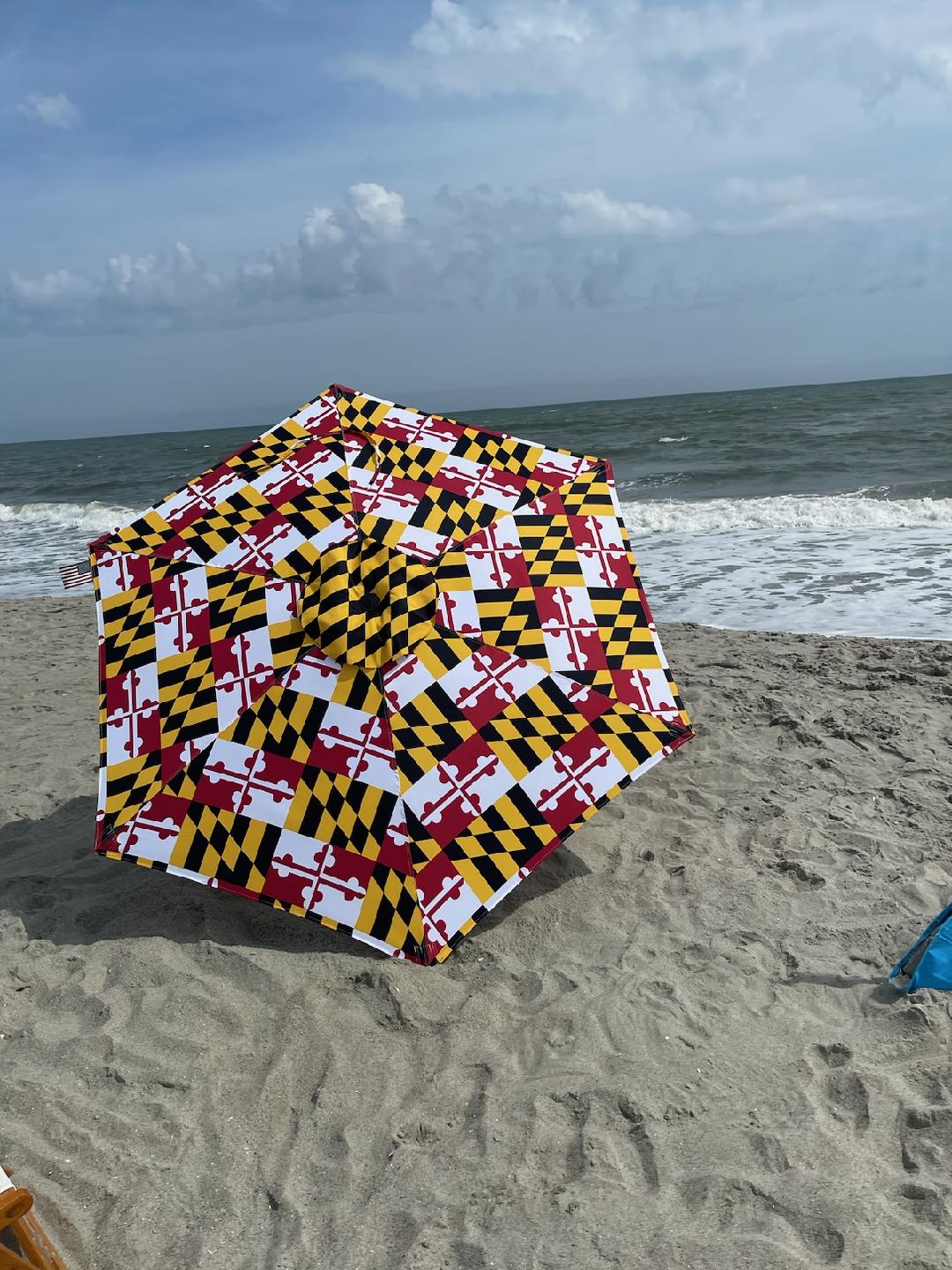 maryland flag beach umbrella
