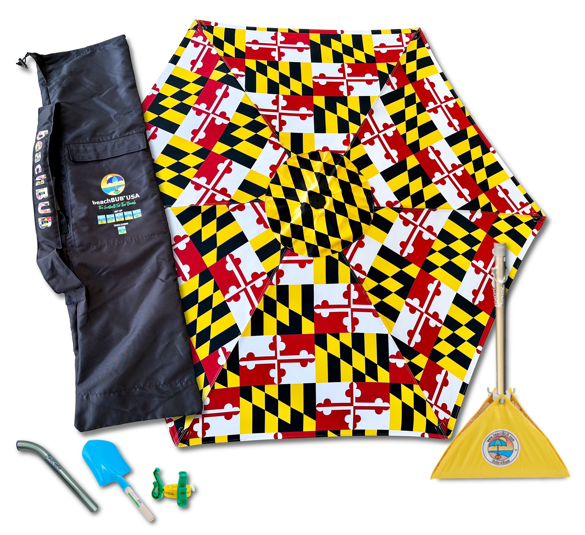 limited edition maryland flag beach umbrella