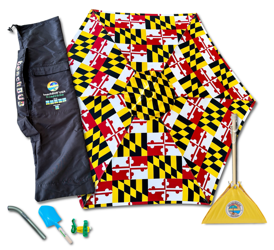 limited edition maryland flag beach umbrella