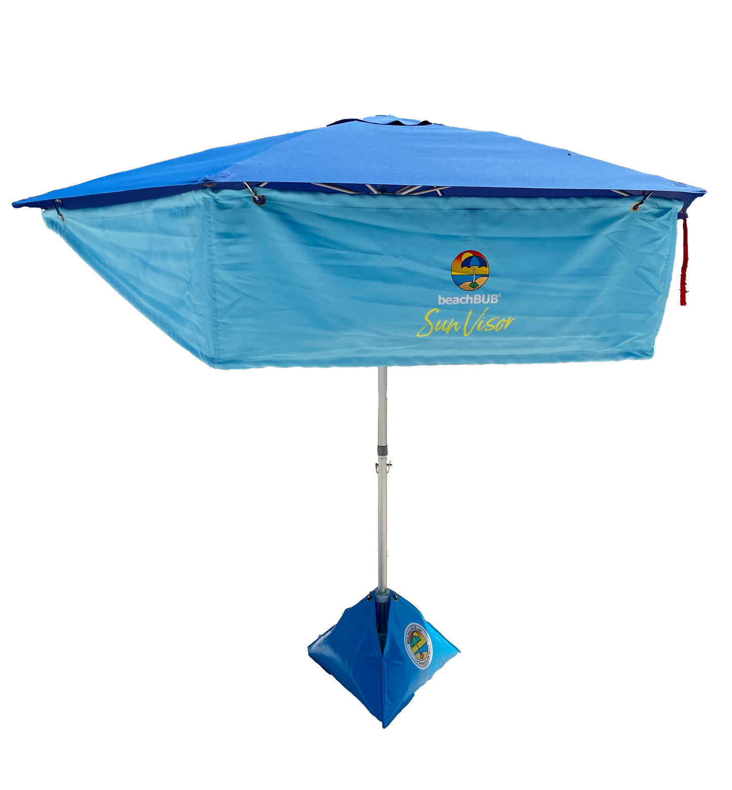 sunvisor beach sun shade addon for beach umbrella