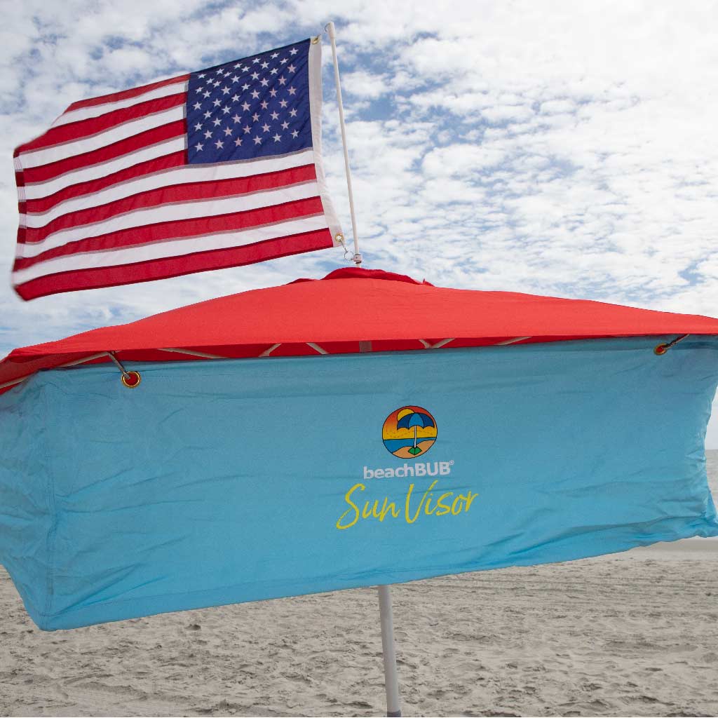 beachBUB sun vistor an american flag
